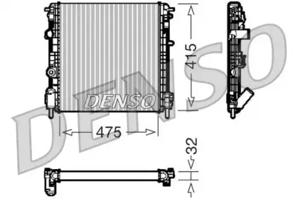 DRM23014 DENSO Радиатор, охлаждение двигателя DRM23014 DENSO Радиатор, охлаждение двигателя