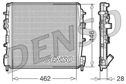 DRM23018 DENSO Радиатор, охлаждение двигателя DRM23018 DENSO Радиатор, охлаждение двигателя