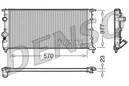 DRM23054 DENSO Радиатор, охлаждение двигателя DRM23054 DENSO Радиатор, охлаждение двигателя