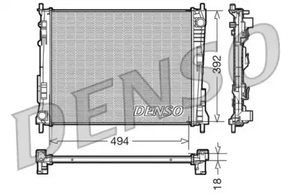 DRM23079 DENSO Радиатор, охлаждение двигателя DRM23079 DENSO Радиатор, охлаждение двигателя