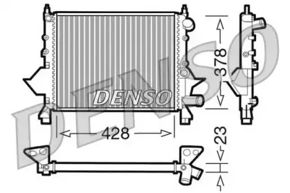 DRM23081 DENSO Радиатор, охлаждение двигателя DRM23081 DENSO Радиатор, охлаждение двигателя
