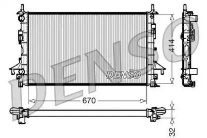 DRM23084 DENSO Радиатор, охлаждение двигателя DRM23084 DENSO Радиатор, охлаждение двигателя