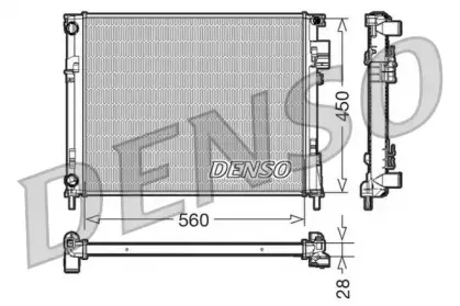 DRM23096 DENSO Радиатор, охлаждение двигателя DRM23096 DENSO Радиатор, охлаждение двигателя