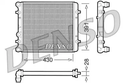 DRM32002 DENSO Радиатор, охлаждение двигателя DRM32002 DENSO Радиатор, охлаждение двигателя
