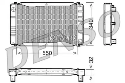 DRM33011 DENSO Радиатор, охлаждение двигателя DRM33011 DENSO Радиатор, охлаждение двигателя