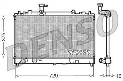 DRM44011 DENSO Радиатор, охлаждение двигателя DRM44011 DENSO Радиатор, охлаждение двигателя