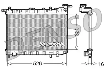 DRM46015 DENSO Радиатор, охлаждение двигателя DRM46015 DENSO Радиатор, охлаждение двигателя