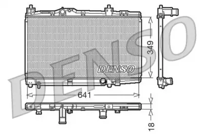 DRM50005 DENSO Радиатор, охлаждение двигателя DRM50005 DENSO Радиатор, охлаждение двигателя