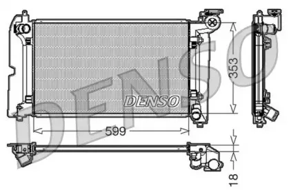 DRM50011 DENSO Радиатор, охлаждение двигателя DRM50011 DENSO Радиатор, охлаждение двигателя