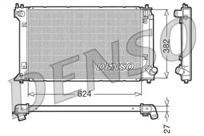 DRM50019 DENSO Радиатор, охлаждение двигателя DRM50019 DENSO Радиатор, охлаждение двигателя
