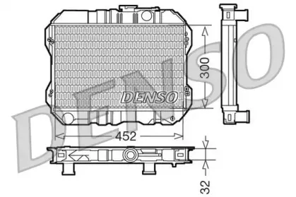 DRM50200 DENSO Радиатор, охлаждение двигателя DRM50200 DENSO Радиатор, охлаждение двигателя