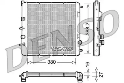 DRM07003 DENSO Радиатор, охлаждение двигателя DRM07003 DENSO Радиатор, охлаждение двигателя