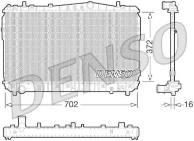 DRM08004 DENSO Радиатор, охлаждение двигателя DRM08004 DENSO Радиатор, охлаждение двигателя