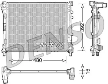 DRM09087 DENSO Радиатор, охлаждение двигателя DRM09087 DENSO Радиатор, охлаждение двигателя