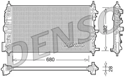DRM15006 DENSO Радиатор, охлаждение двигателя DRM15006 DENSO Радиатор, охлаждение двигателя
