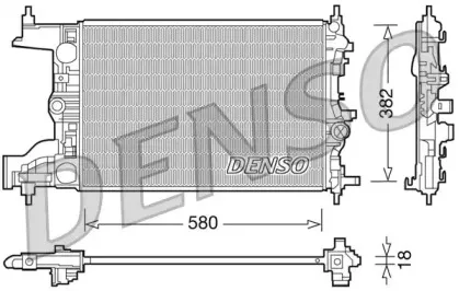 DRM20094 DENSO Радиатор, охлаждение двигателя DRM20094 DENSO Радиатор, охлаждение двигателя