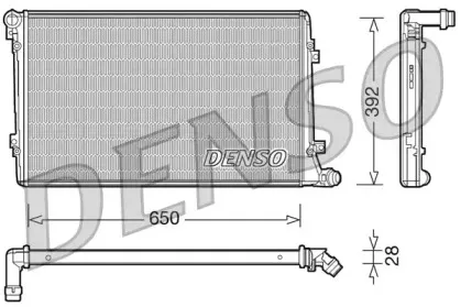 DRM32019 DENSO Радиатор, охлаждение двигателя DRM32019 DENSO Радиатор, охлаждение двигателя