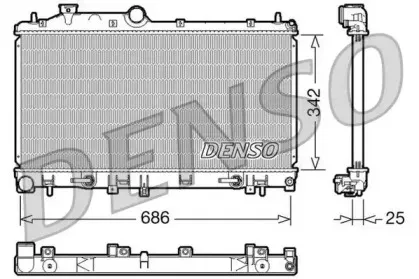 DRM36005 DENSO Радиатор, охлаждение двигателя DRM36005 DENSO Радиатор, охлаждение двигателя