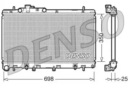 DRM36011 DENSO Радиатор, охлаждение двигателя DRM36011 DENSO Радиатор, охлаждение двигателя