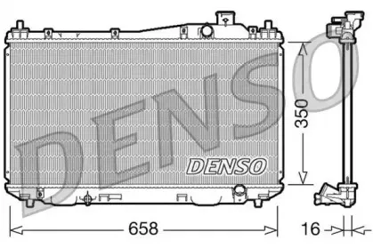 DRM40009 DENSO Радиатор, охлаждение двигателя DRM40009 DENSO Радиатор, охлаждение двигателя