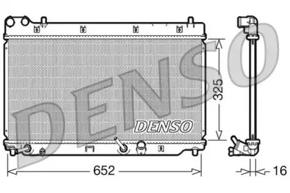 DRM40014 DENSO Радиатор, охлаждение двигателя DRM40014 DENSO Радиатор, охлаждение двигателя