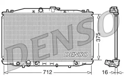 DRM40022 DENSO Радиатор, охлаждение двигателя DRM40022 DENSO Радиатор, охлаждение двигателя