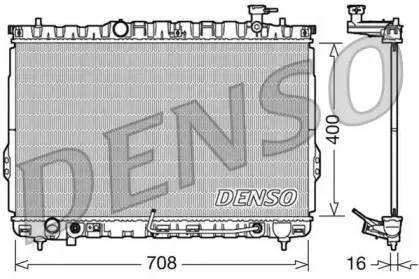 DRM41002 DENSO Радиатор, охлаждение двигателя DRM41002 DENSO Радиатор, охлаждение двигателя