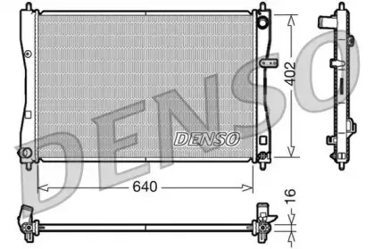 DRM45009 DENSO Радиатор, охлаждение двигателя DRM45009 DENSO Радиатор, охлаждение двигателя