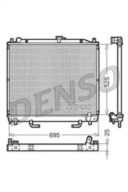 DRM45015 DENSO Радиатор, охлаждение двигателя DRM45015 DENSO Радиатор, охлаждение двигателя