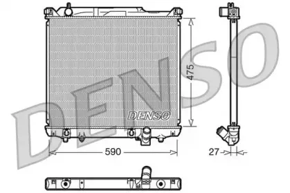 DRM47020 DENSO Радиатор, охлаждение двигателя DRM47020 DENSO Радиатор, охлаждение двигателя