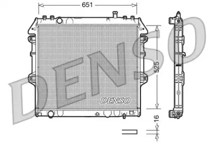 DRM50038 DENSO Радиатор, охлаждение двигателя DRM50038 DENSO Радиатор, охлаждение двигателя