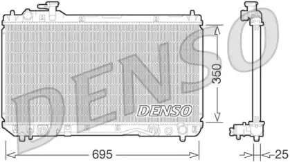 DRM50063 DENSO Радиатор, охлаждение двигателя DRM50063 DENSO Радиатор, охлаждение двигателя