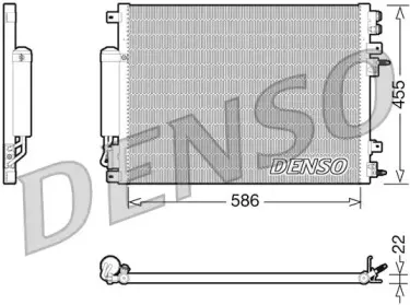 DCN06001 DENSO Конденсатор, кондиционер DCN06001 DENSO Конденсатор, кондиционер