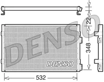 DCN06002 DENSO Конденсатор, кондиционер DCN06002 DENSO Конденсатор, кондиционер