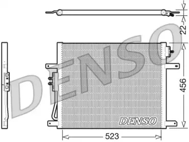 DCN06008 DENSO Конденсатор, кондиционер DCN06008 DENSO Конденсатор, кондиционер