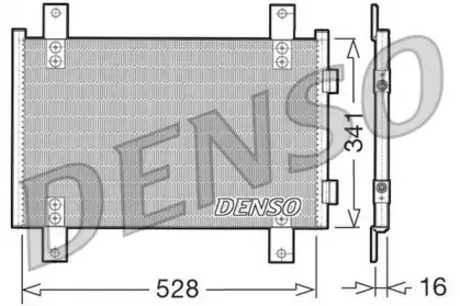 DCN07001 DENSO Конденсатор, кондиционер DCN07001 DENSO Конденсатор, кондиционер