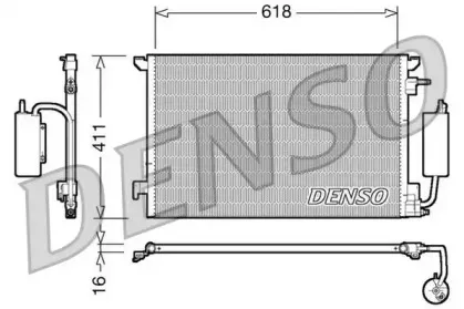 DCN20035 DENSO Конденсатор, кондиционер DCN20035 DENSO Конденсатор, кондиционер