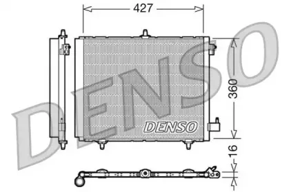 DCN21009 DENSO Конденсатор, кондиционер DCN21009 DENSO Конденсатор, кондиционер