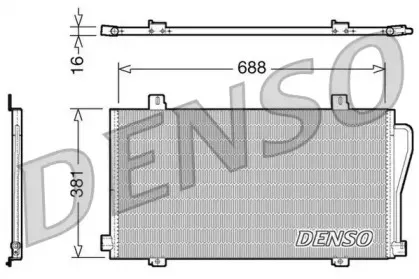 DCN23017 DENSO Конденсатор, кондиционер DCN23017 DENSO Конденсатор, кондиционер
