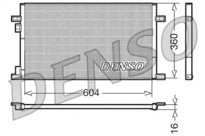 DCN23019 DENSO Конденсатор, кондиционер DCN23019 DENSO Конденсатор, кондиционер