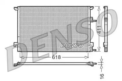 DCN25001 DENSO Конденсатор, кондиционер DCN25001 DENSO Конденсатор, кондиционер