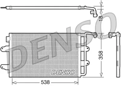 DCN32026 DENSO Конденсатор, кондиционер DCN32026 DENSO Конденсатор, кондиционер