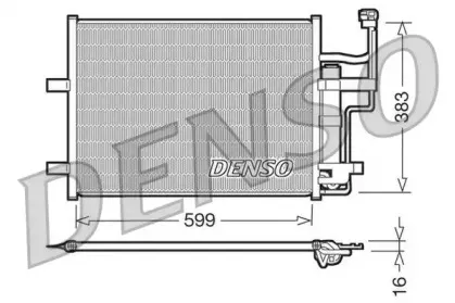 DCN44003 DENSO Конденсатор, кондиционер DCN44003 DENSO Конденсатор, кондиционер