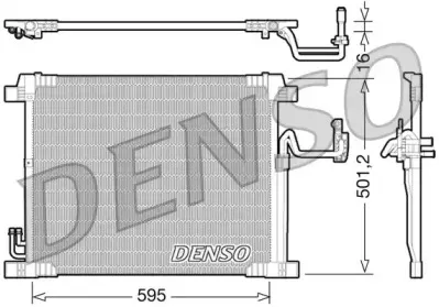 DCN46012 DENSO Конденсатор, кондиционер DCN46012 DENSO Конденсатор, кондиционер