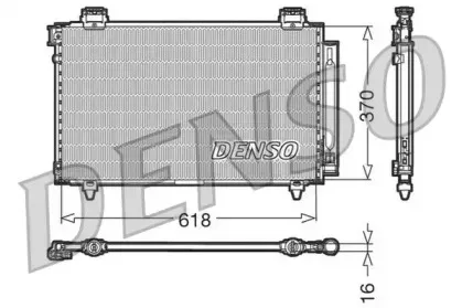 DCN50009 DENSO Конденсатор, кондиционер DCN50009 DENSO Конденсатор, кондиционер