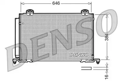 DCN50027 DENSO Конденсатор, кондиционер DCN50027 DENSO Конденсатор, кондиционер