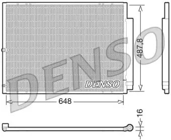 DCN51001 DENSO Конденсатор, кондиционер DCN51001 DENSO Конденсатор, кондиционер