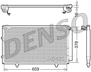 DCN51003 DENSO Конденсатор, кондиционер DCN51003 DENSO Конденсатор, кондиционер