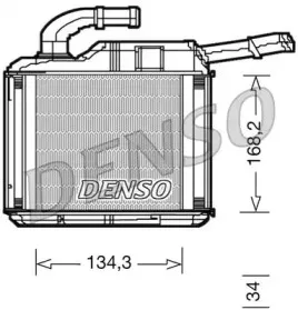 DRR32010 DENSO Теплообменник, отопление салона DRR32010 DENSO Теплообменник, отопление салона