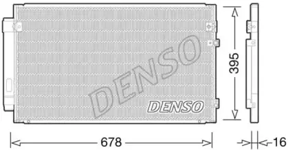DCN51012 DENSO Конденсатор, кондиционер DCN51012 DENSO Конденсатор, кондиционер